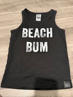 Lenox James Black 'Beach Bum' Tank Top